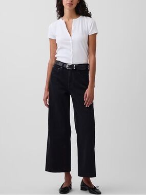 High Rise Stride Wide-Leg Ankle Jeans BNWT
